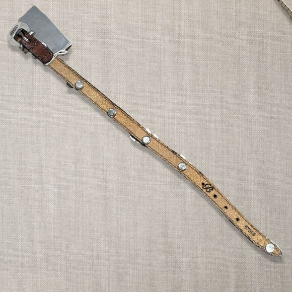 Brighton 1994 Leather Safari Animal Charm Bracelet Vintage Zebra Elephant Bear - Picture 7 of 7